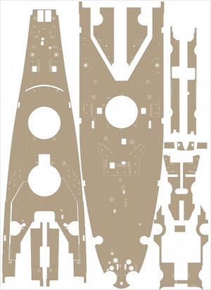Pontos 20002WD1 USS BB-63 Missouri 1945 Wooden Deck set (Teak Tone) 1/200 – imagen 2