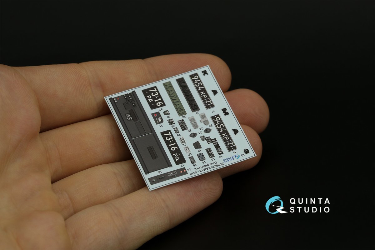 Quinta Studio QD35074 KAMAZ 4310 3D-Printed &amp;amp; coloured Interior on decal paper (Trumpeter) 1/35 – Bild 5