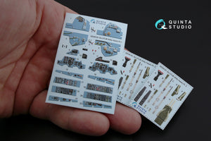 Quinta Studio QD48181 Su-27UB 3D-Printed coloured Interior on decal paper (for KittyHawk kit) 1/48 – imagen 4