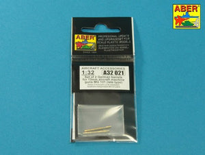 Aber A32021 Set of 2 barrels for German 13mm aircraft machine guns MG 131 (late type) 1/32 – immagine 4