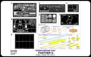 Aber 35K04 German medium tank Pz. Kpfw. V, Panther, Ausf. G (Sd. Kfz. 171) 1/35 – imagen 5