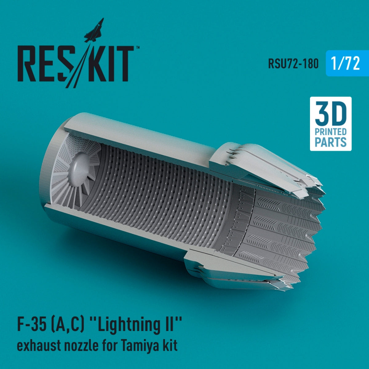 RESKIT RSU72-0180 F-35 (A,C) &amp;quot;LIGHTNING II&amp;quot; EXHAUST NOZZLE FOR TAMIYA KIT (3D PRINTED) 1/72 – zdjęcie 2