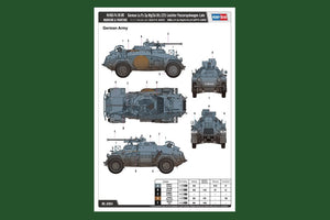 Hobby Boss 83814 German Le.Pz.Sp.Wg Sd.Kfz.221 Leichter Panzerspahwagen-Late – immagine 2