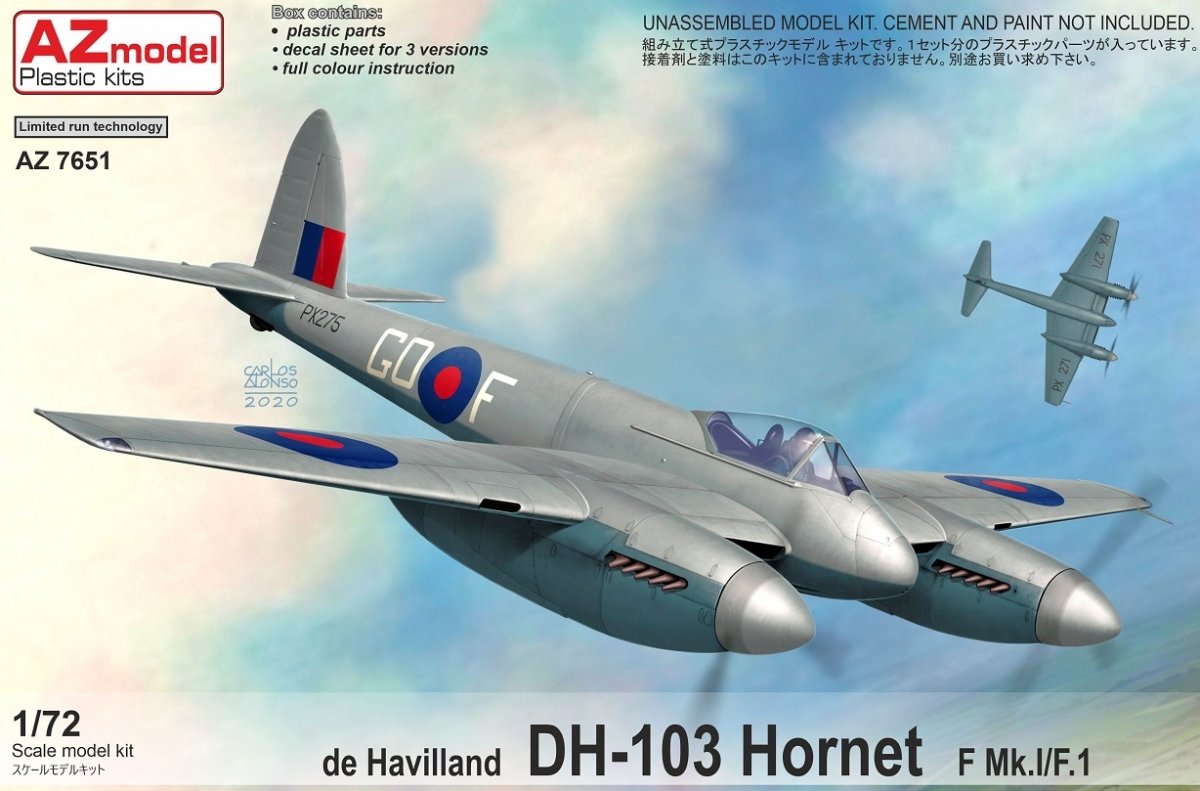 Maquette AZ AZ7651 DH-103 Hornet F Mk.I/F.1 1/72