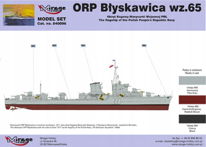 Mirage Hobby 840096 ORP Błyskawica wz.65 Okręt flagowy Marynarki Wojennej PRL MODEL SET 1/400 – Bild 2