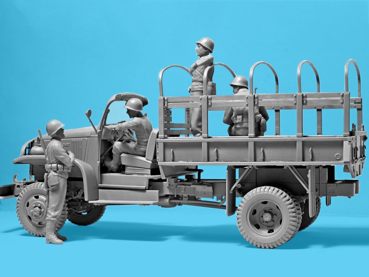 ICM 35599 WWII US Military Patrol (G7107 with MG M1919A4) 1/35 – imagen 10