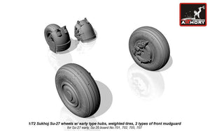 Armory Models AW72032b Sukhoj Su-27 Flanker wheels 1/72 – Bild 4