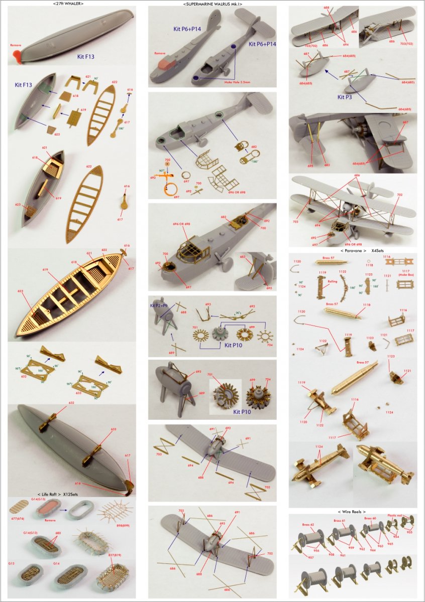 Pontos 23007F1 HMS RODNEY 1942 Detail Up Set 1/200 – zdjęcie 17
