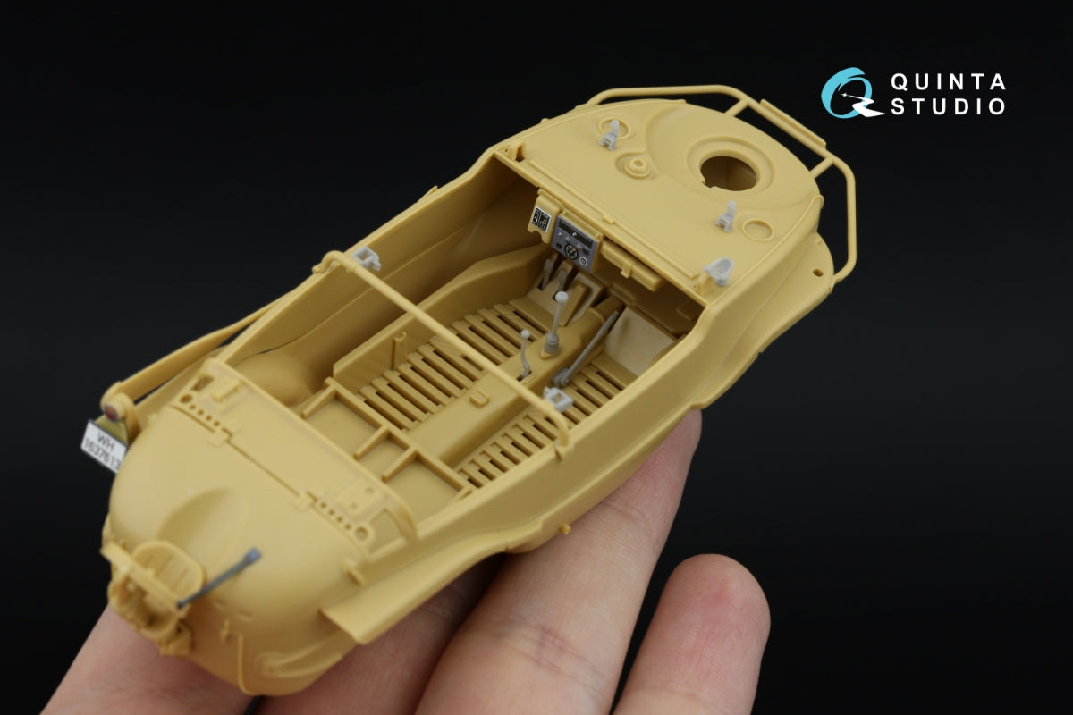Quinta Studio QD+35145 Schwimmwagen Type 166 3D-Printed &amp;amp; coloured Interior on decal paper (Tamiya) (with 3D-printed resin parts) 1/35 – immagine 11