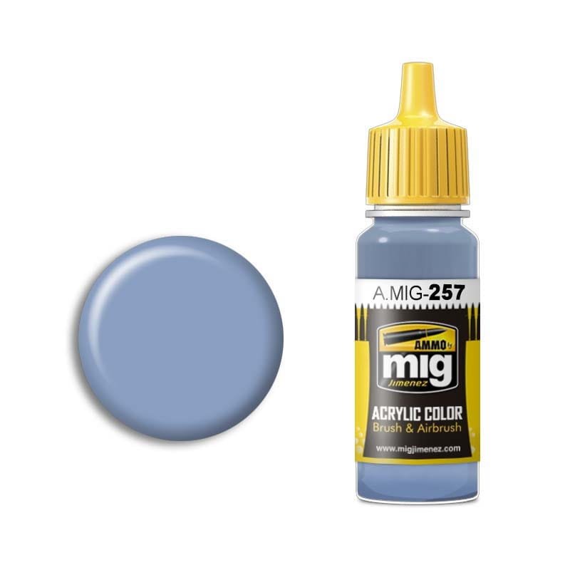 AMMO of Mig Jimenez 0257 - Azure Blue - acrylic paint 17ml