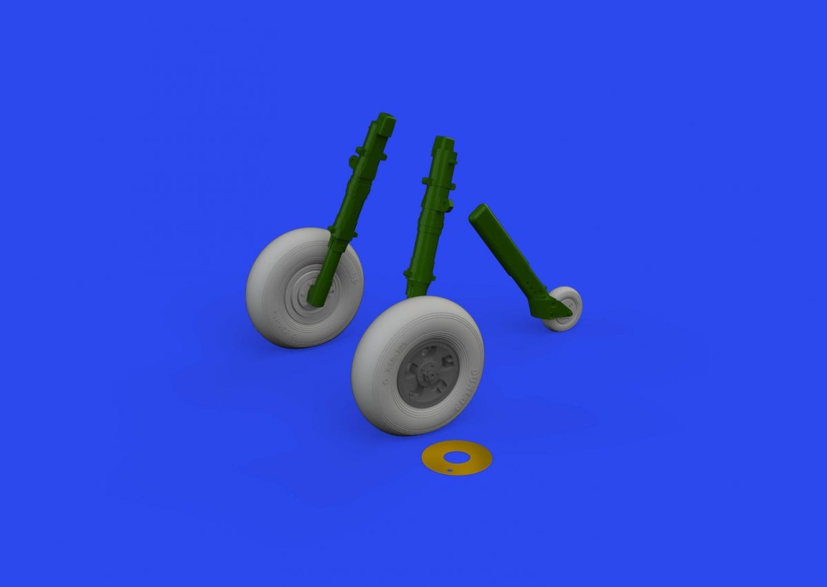 Eduard 624004 Spitfire Mk. IX wheels 5spoke AIRFIX 1/24 – imagen 2