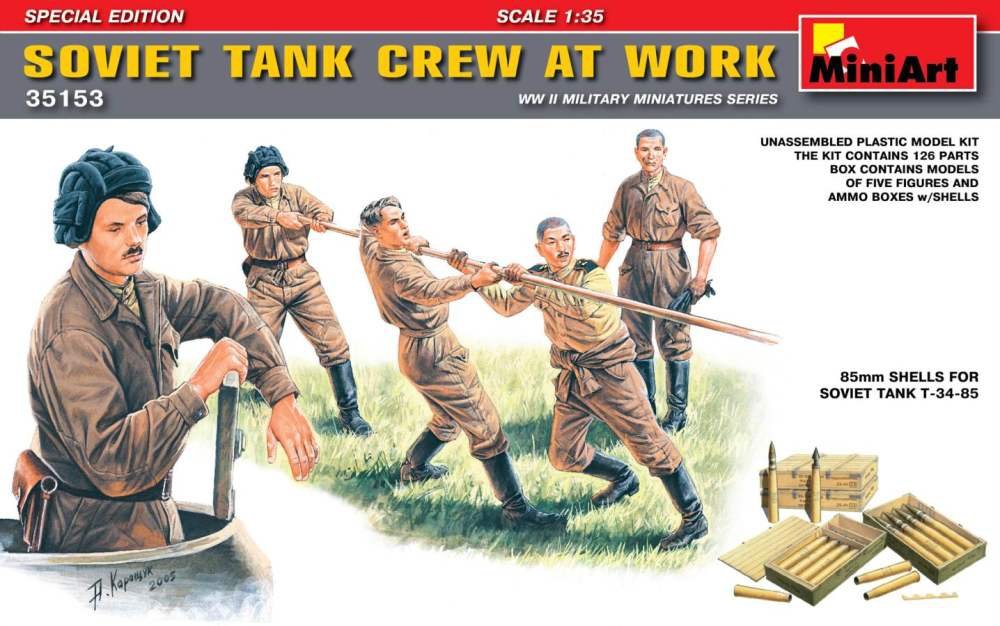 MiniArt 35153 Soviet Tank Crew at Work (Special Edition) 1/35