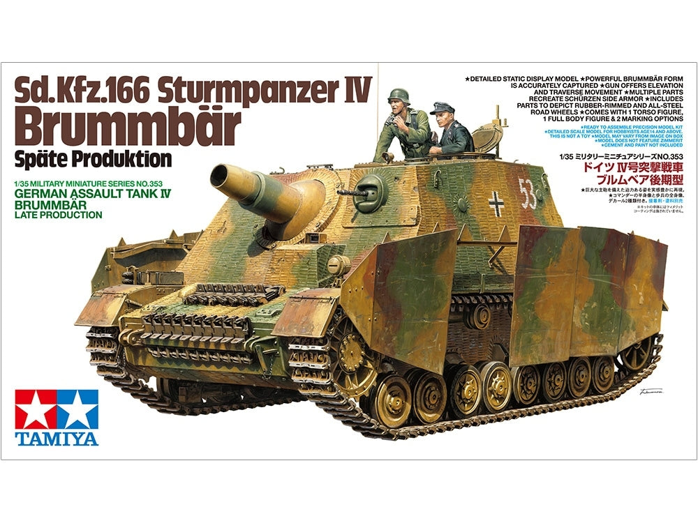 Tamiya 35353 Sd.Kfz.166 Sturmpanzer IV Brummbar Late Production 1/35 – imagen 2