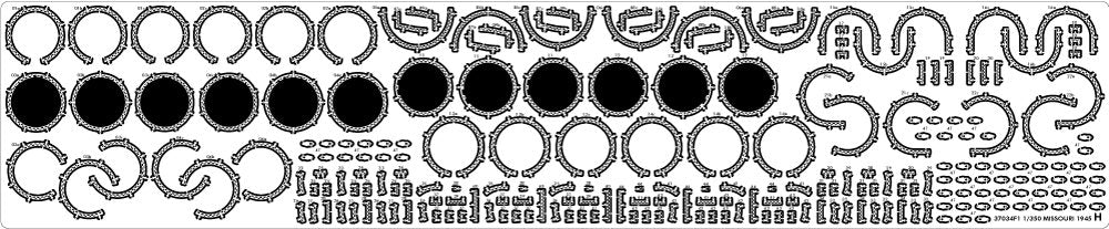 Pontos 37034FB USS BB-63 Missouri 1945 Advanced Detail Up Set for Hobbyboss Kit (Deck Blue 20B stained wooden deck) 1/350 – Bild 32
