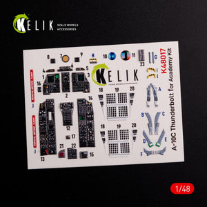 KELIK K48017 A-10C &amp;quot;Thunderbolt&amp;quot; interior 3D decals for Academy kit 1/48 – image 3