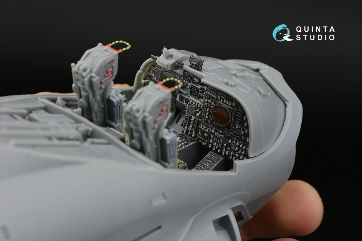 Intérieur imprimé en 3D et coloré sur papier décalcomanie Quinta Studio QD32106 A-6E Intruder (Trumpeter) 1/32 – image 8