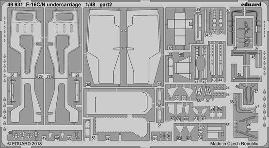 Eduard BIG49208 F-16C/ N 1/48 TAMIYA – zdjęcie 4