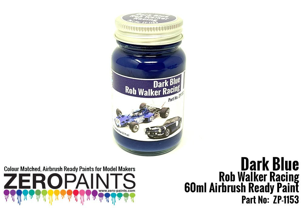 Peinture bleu foncé Rob Walker Racing Zero Paints ZP-1153, 60 ml – image 2