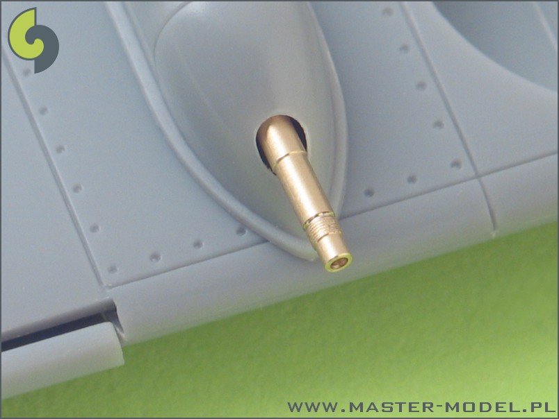 Master AM-48-016 Mitrailleuse d&amp;#39;avion allemande MK 108 (30 mm) canons et tubes de souffle (2 pièces) (1/48) – image 3