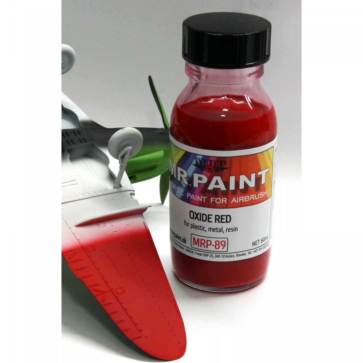 MR. Paint MRP-LPR FINE SURFACE PRIMER-OXIDE RED 50ml – imagen 2