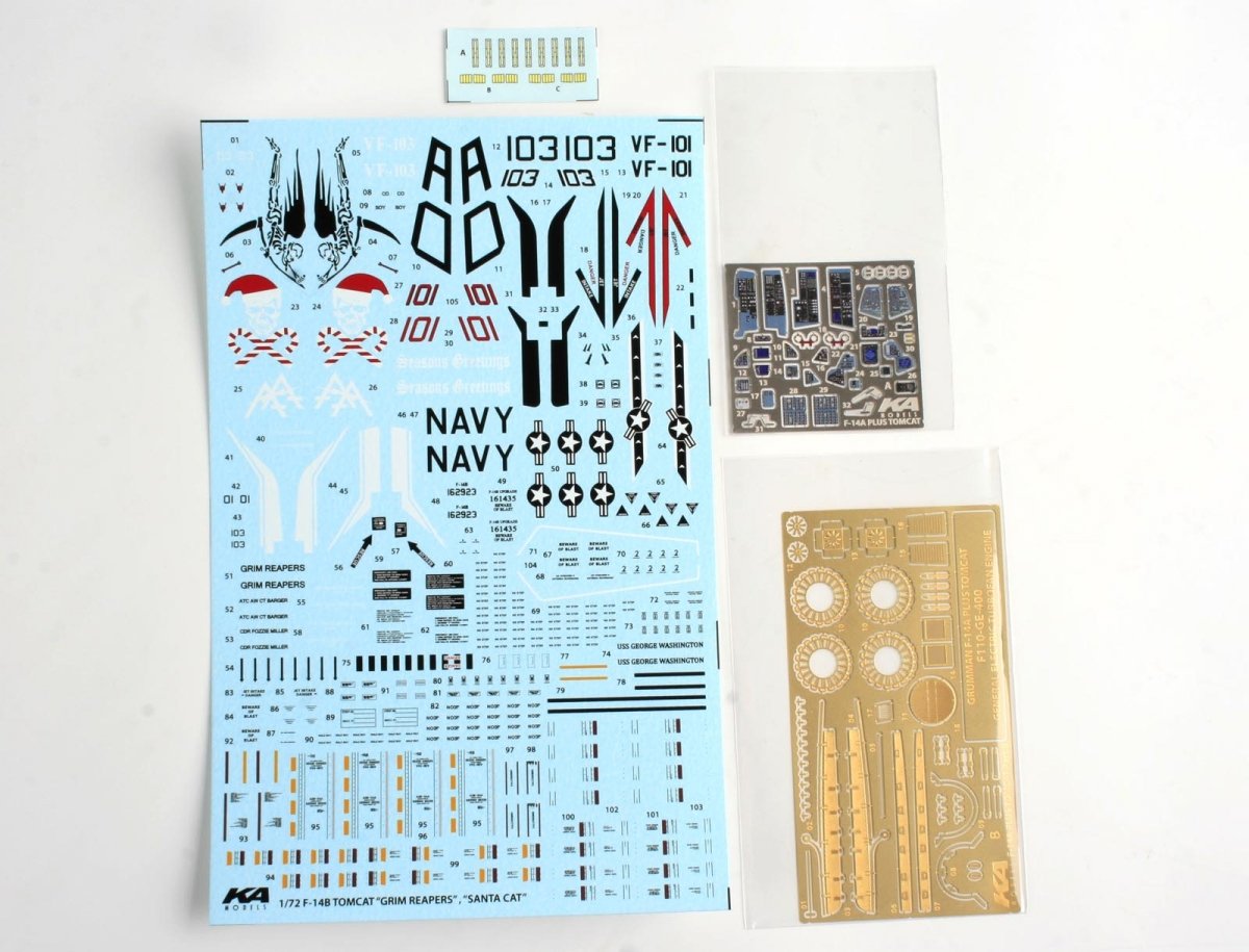 KA Models KP-72002A F-14A PLUS Tomcat &amp;quot;SantaCat&amp;quot; (ex Fujimi) 1/72 – immagine 14