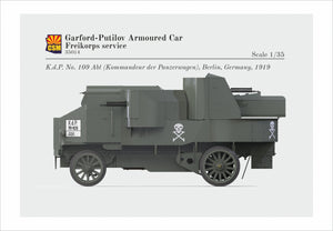 Copper State Models 35014 Garford-Putilov Armored Car, Freikorps Service 1/35 – image 4