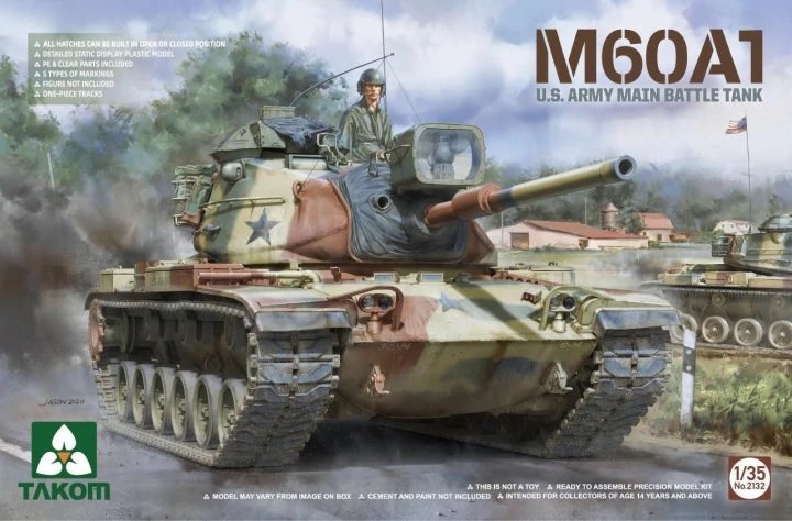 Takom 2132 M60A1 Char de combat principal de l'armée américaine, échelle 1/35