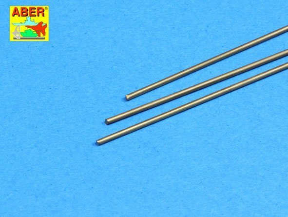 Aber BR12 Brass round rods Ø 1,2mm length 250mm x 3 pcs. – immagine 2