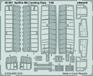 Eduard 48987 Spitfire Mk. I landing flaps 1/48 TAMIYA