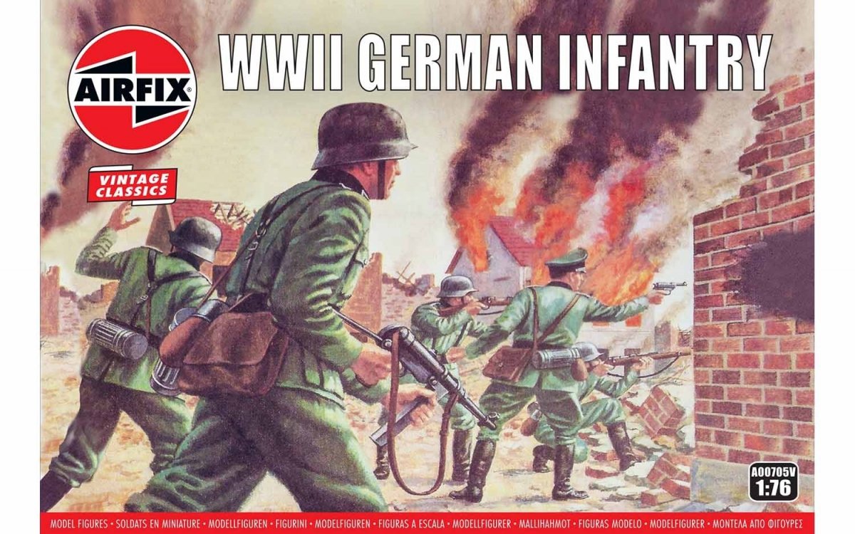 Airfix 00705V Infanterie allemande de la Seconde Guerre mondiale, échelle 1/76