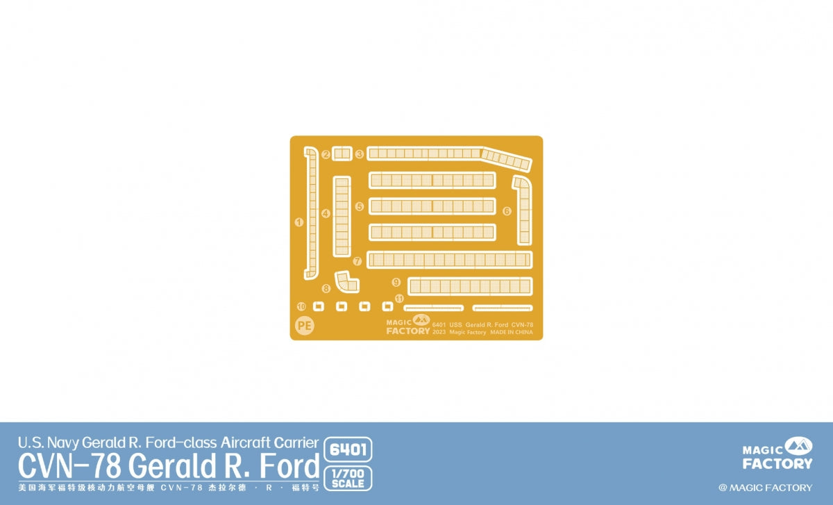 Magic Factory 6401 USS Gerald R. Ford (CVN-78) - US Navy Gerald R.Ford - class Aircraft Carrier 1/700 – Bild 14