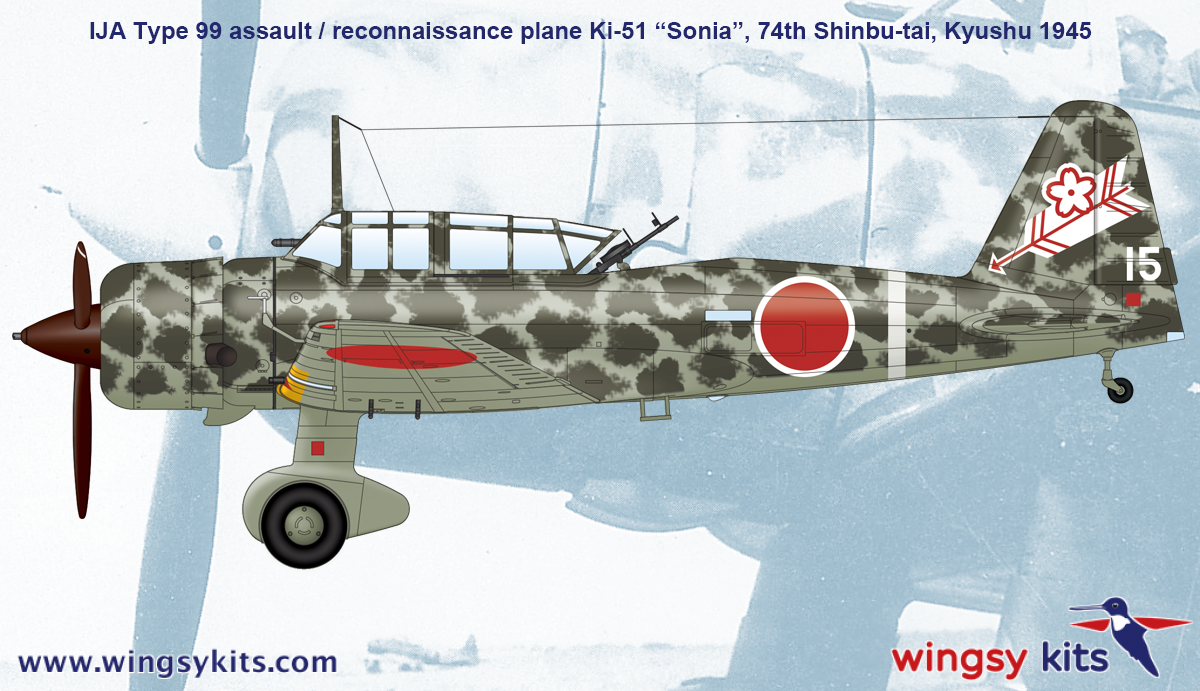 Maquette Wingsy D5-05 Avion d&amp;#39;assaut/reconnaissance IJA Type 99 Ki-51 « Sonia » 1/48  – image 18