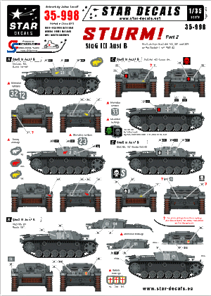 Star Decals 35-998 STURM 2. StuG III Ausf B 1/35
