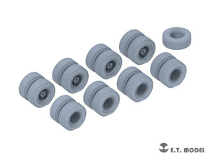 E.T. Model P35-119 US M747 Heavy Equipment Semi-Trailer Sagged wheels For Meng Kit 1/35 – Bild 3