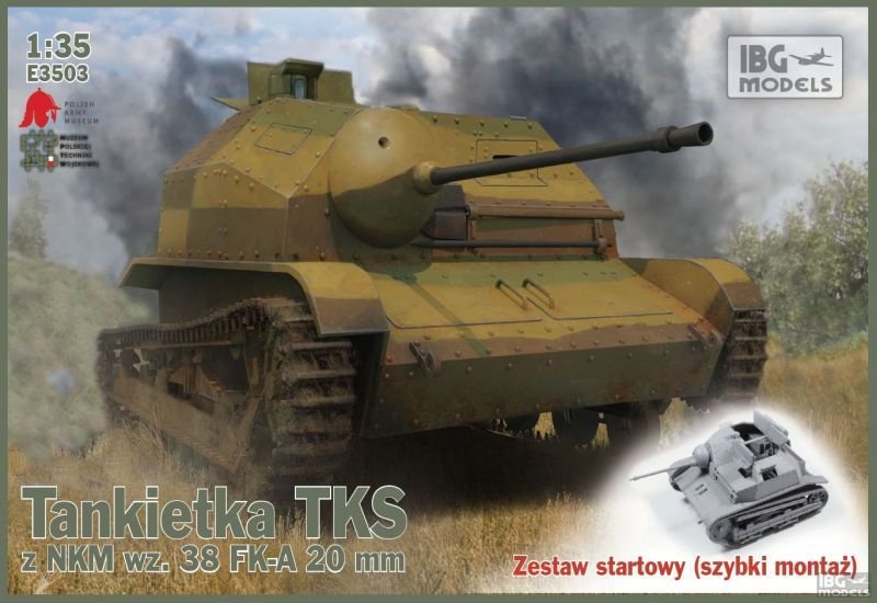 IBG E3503 Tankietka TKS z NKM wz.38 FK-A 20mm 1/35