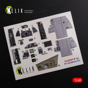 KELIK K48089 F-4J &amp;quot;Phantom II&amp;quot; interior 3D decals for Academy kit 1/48 – Bild 2