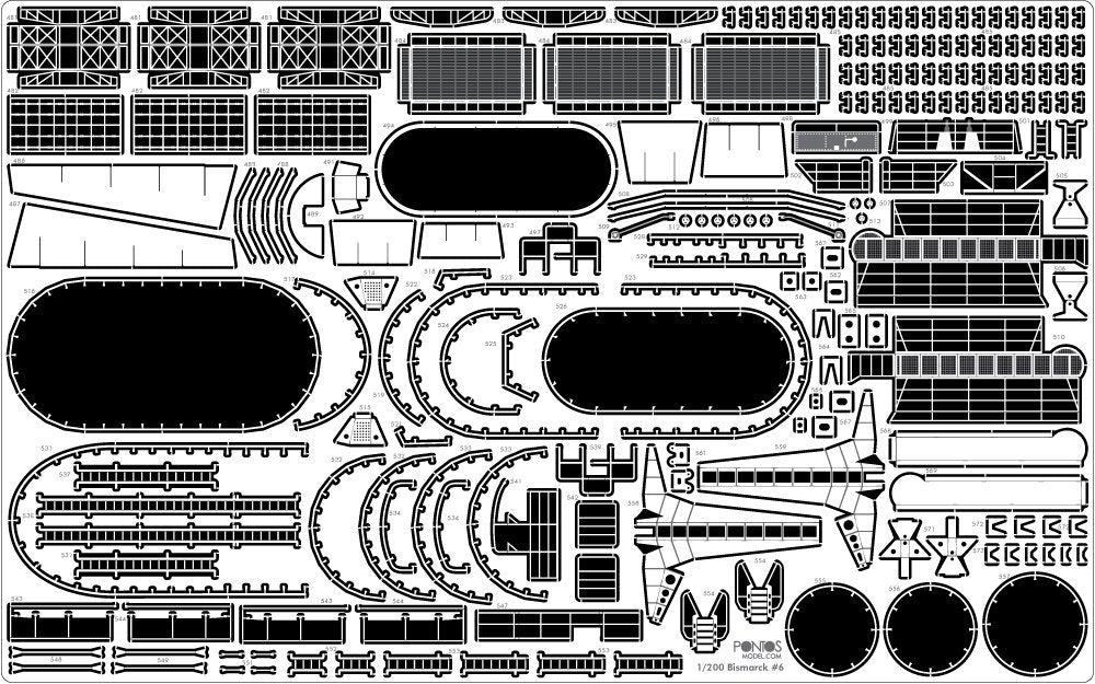 Pontos 22001F2 BISMARCK 1941 Detail Up Set Basic Ver.2 1/200 – immagine 10