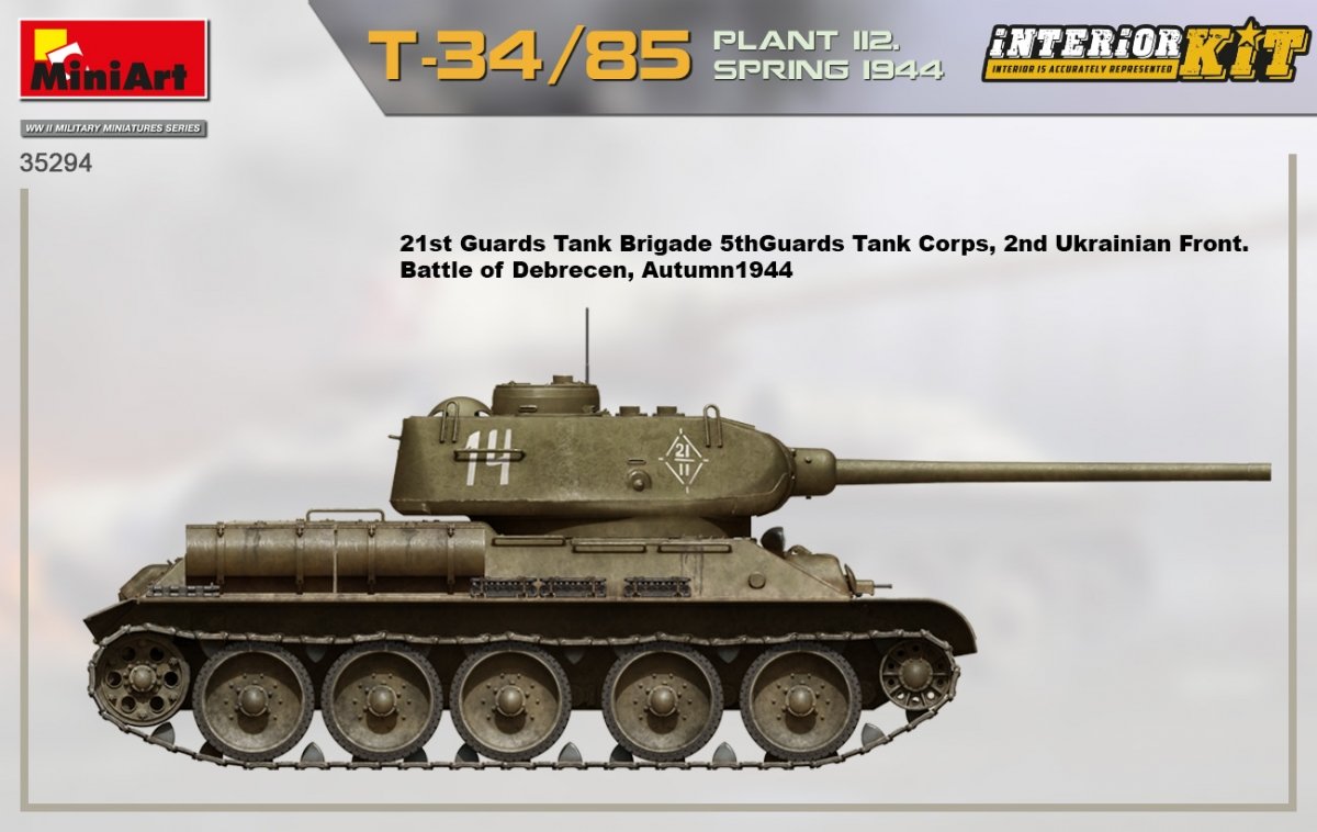 MiniArt 35294 T-34/85 PLANT 112. SPRING 1944. INTERIOR KIT 1/35 – Bild 5