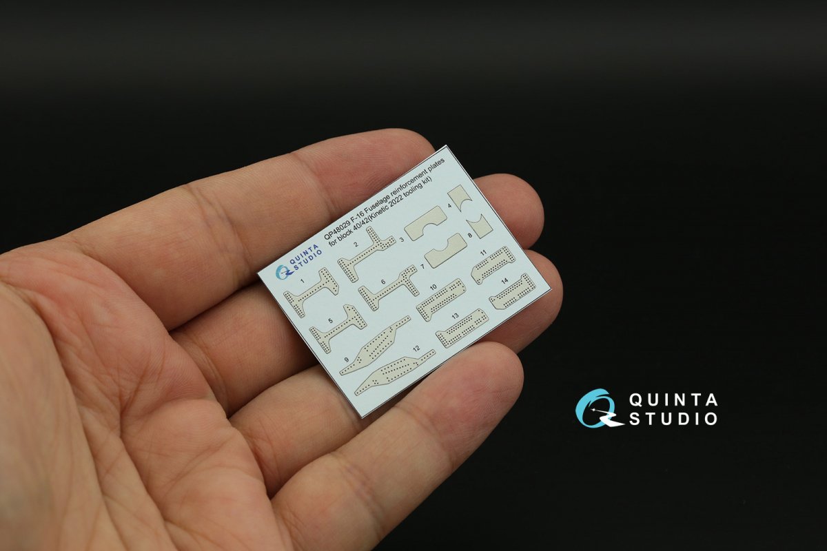 Quinta Studio QP48029 F-16 block 40/42 reinforcement plates (Kinetic 2022 tool) 1/48 – Bild 4