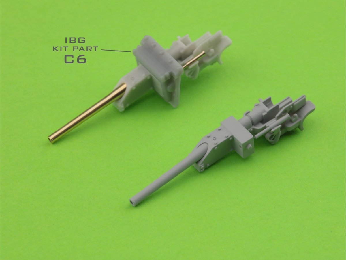 Master GM-72-015 Type 95 Ha-Go - Canon de 37 mm Type 94 avec support en résine (pour maquette IBG) 1/72 – image 3
