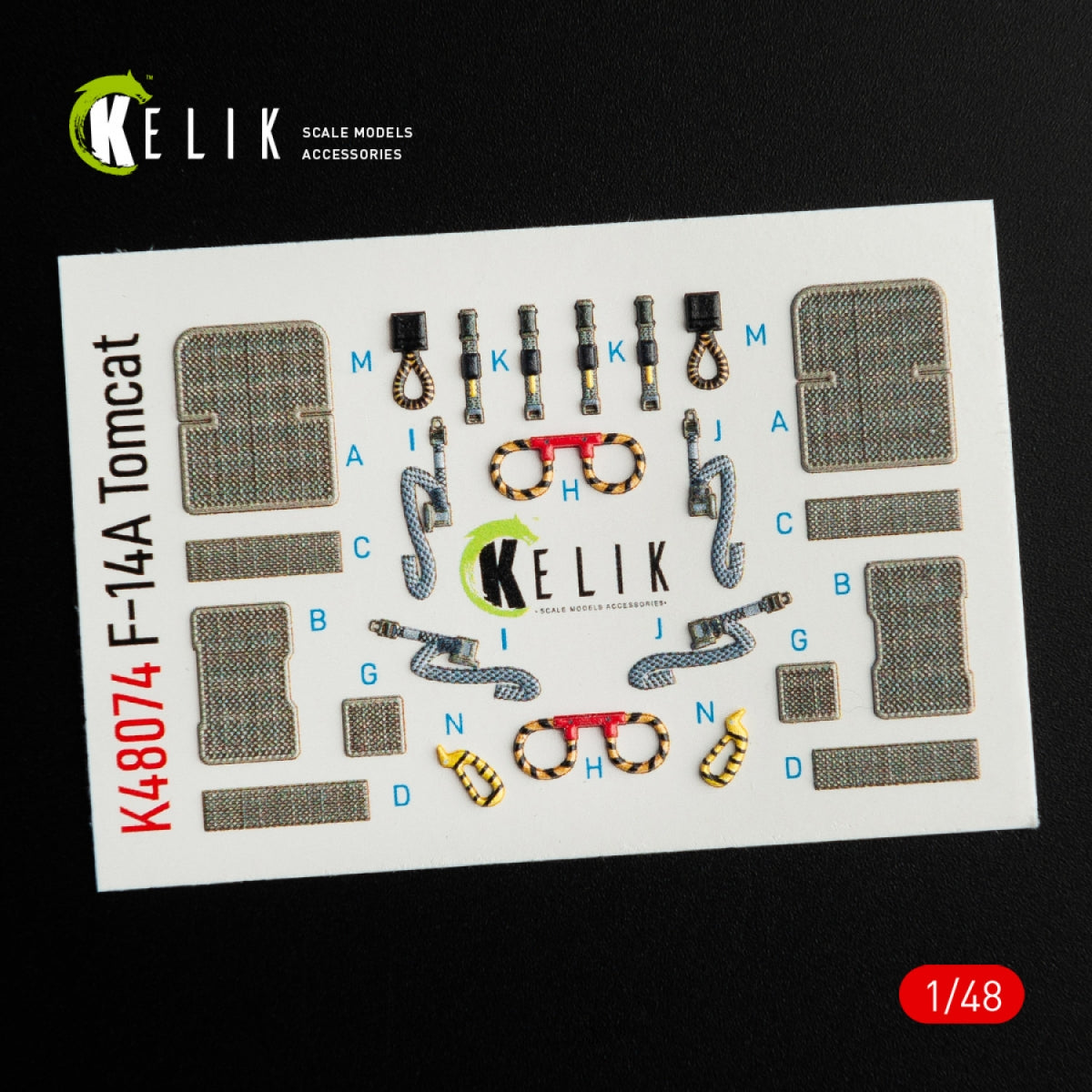 KELIK K48074 F-14A TOMCAT INTERIOR 3D DECALS FOR ITALERI KIT 1/48 – Bild 3