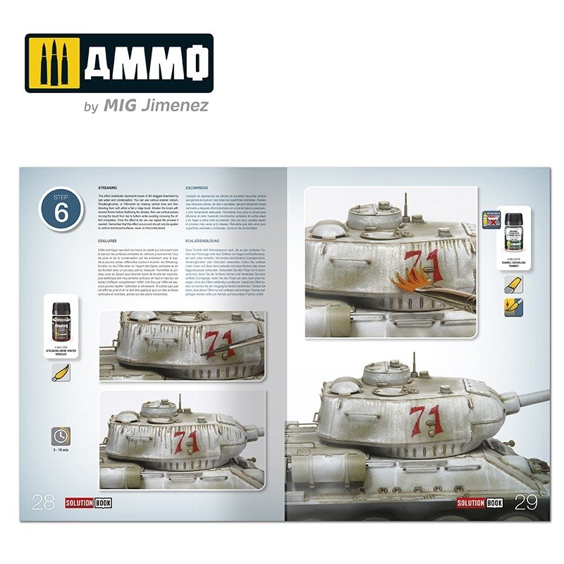 AMMO of Mig Jimenez 7903 SOLUTION BOX MINI (20) - How to paint WWII Soviet Winter Vehicles – Bild 8