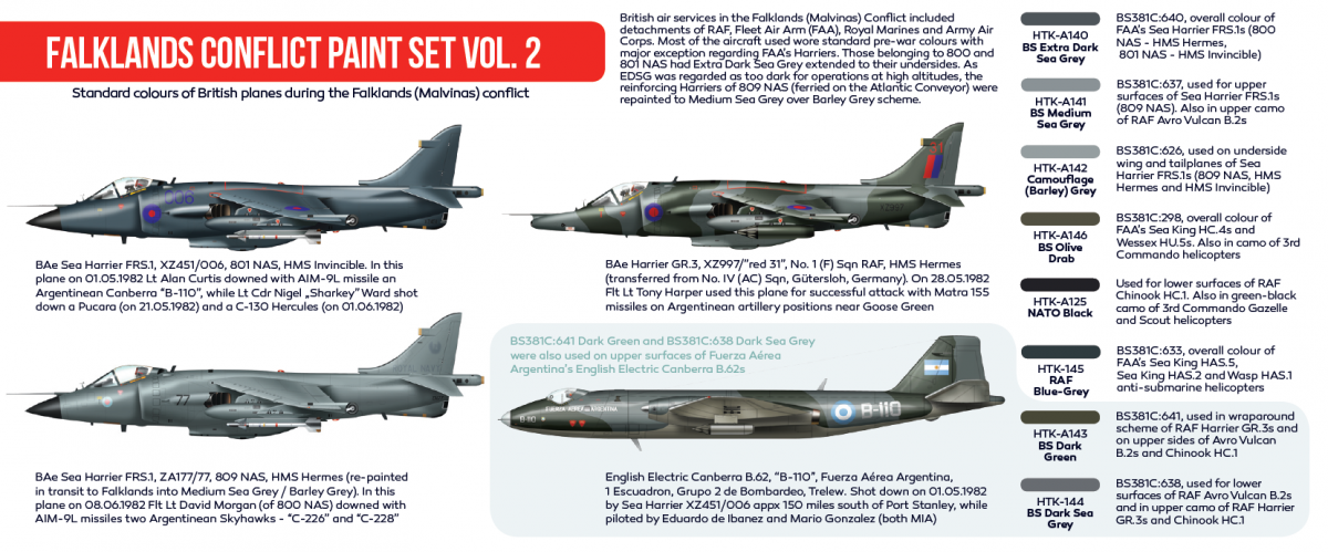 Hataka HTK-AS28 Falklands Conflict paint set vol. 2 (8x17ml) – immagine 2