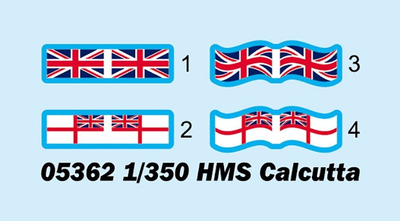 Trumpeter 05362 HMS Calcutta 1/350 – imagen 8