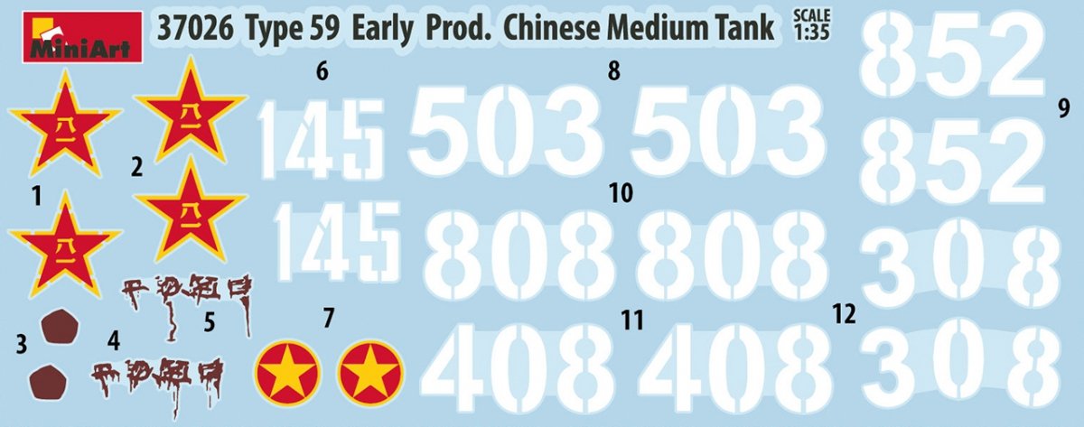MiniArt 37026 TYPE 59 EARLY PROD. CHINESE MEDIUM TANK 1/35 – immagine 3