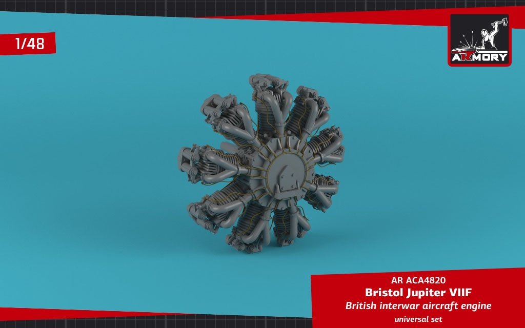 Armory Models ACA4820 Bristol Jupiter VII aircraft engine 1/48 – immagine 2
