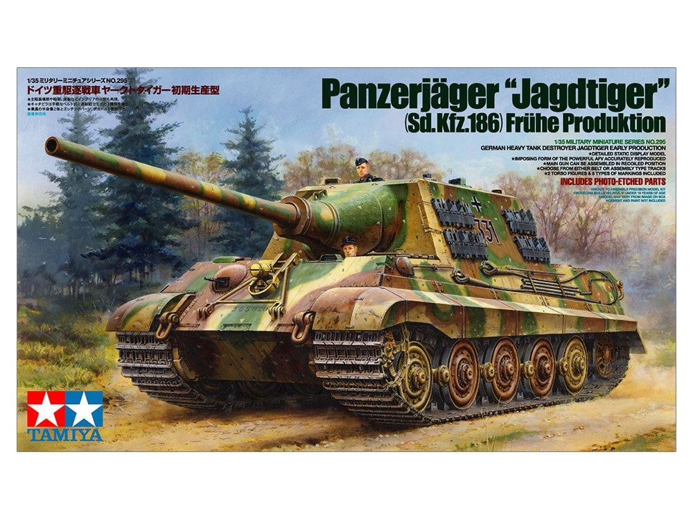 Tamiya 35295 German Heavy Tank Destroyer Jagdtiger Early Production 1/35 – immagine 2