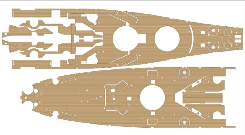 Pontos 37026FN USS BB-63 Missouri 1945 Advanced Detail Up Set (Teak tone stained wooden deck) 1/350 – zdjęcie 15