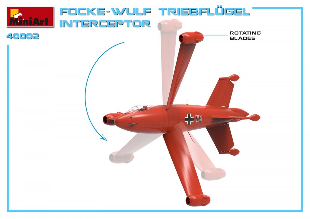 MiniArt 40002 INTERCEPTEUR FOCKE WULF TRIEBLUGEL 1/35 – image 5