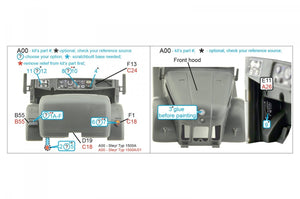 Intérieur imprimé en 3D et coloré sur papier décalcomanie Quinta Studio QD35069 Steyr 1500A (Tamiya) 1/35 – image 6